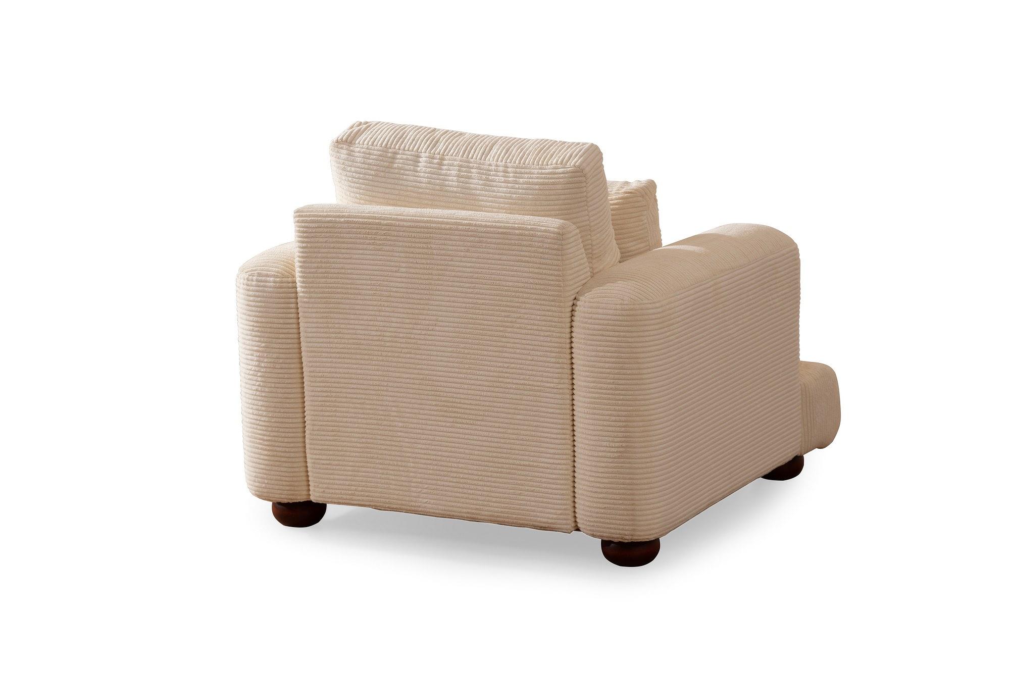 River 1-Sitzer Sofa Beige 2