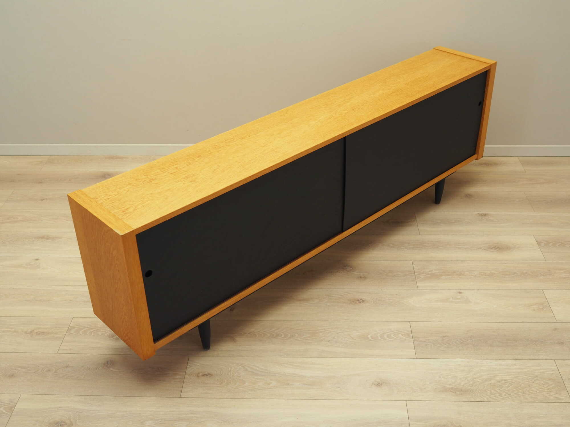 Vintage Sideboard Eschenholz Braun 1970er Jahre 6