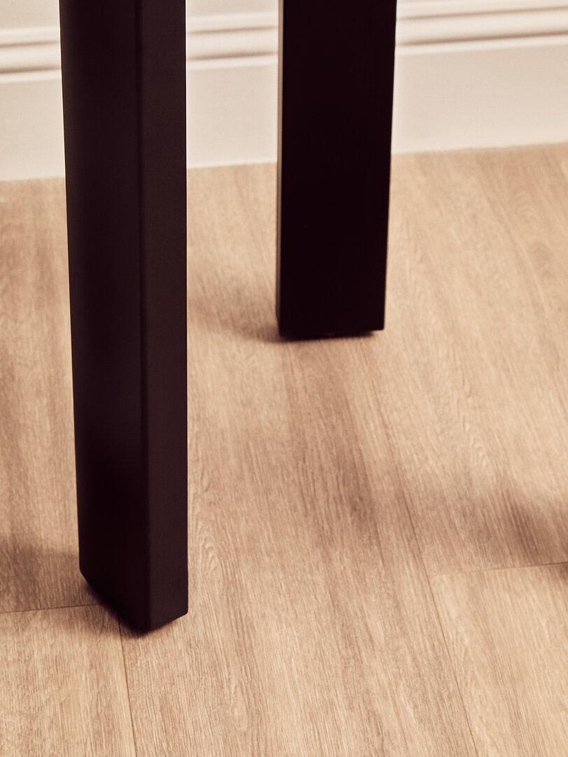 Palermo Tavolino rotondo marmo legno nero bianco 5