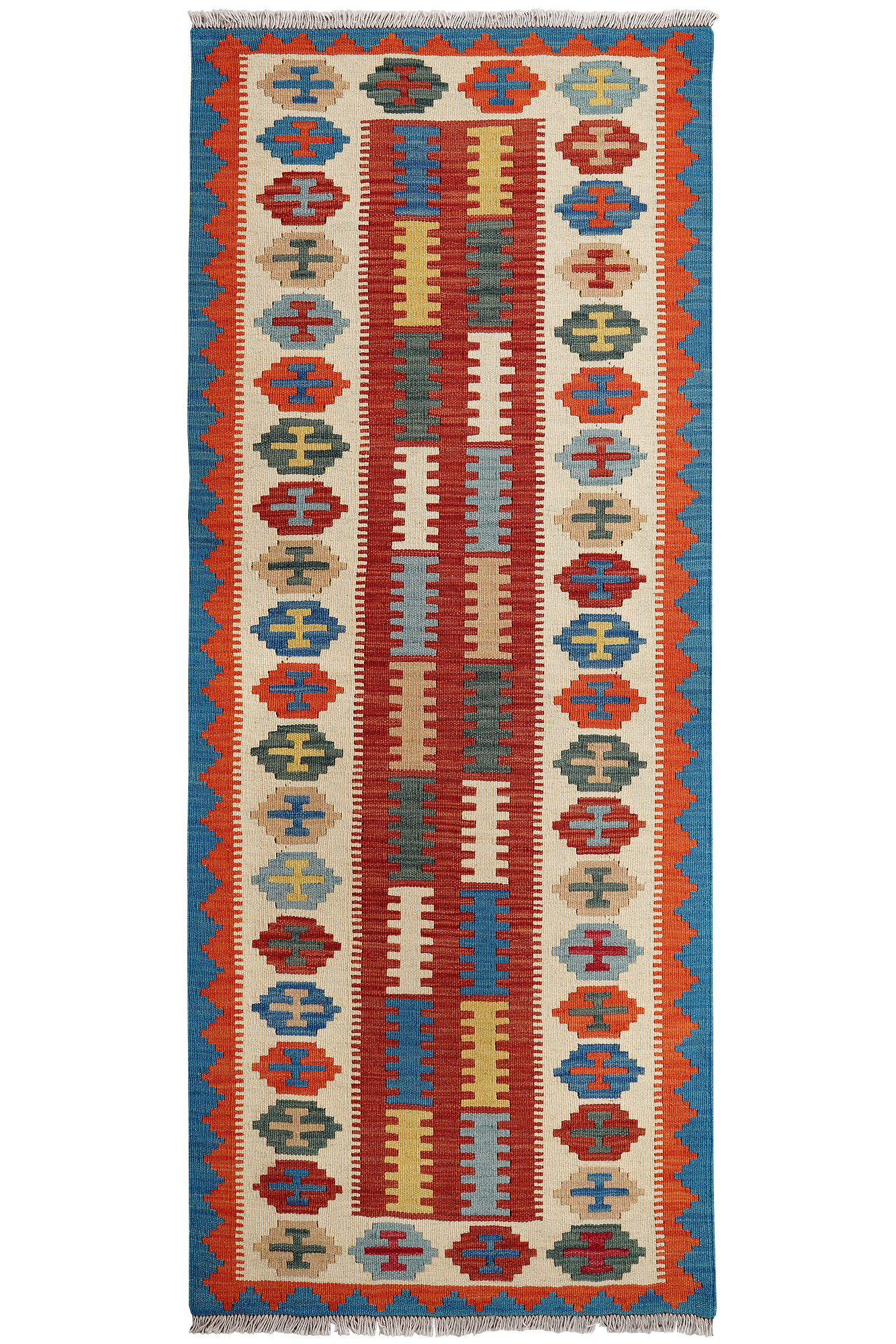 Kilim Gashgai Teppich Mehrfarbig 0