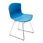 Bertoia Stuhl Chrom Blau 0