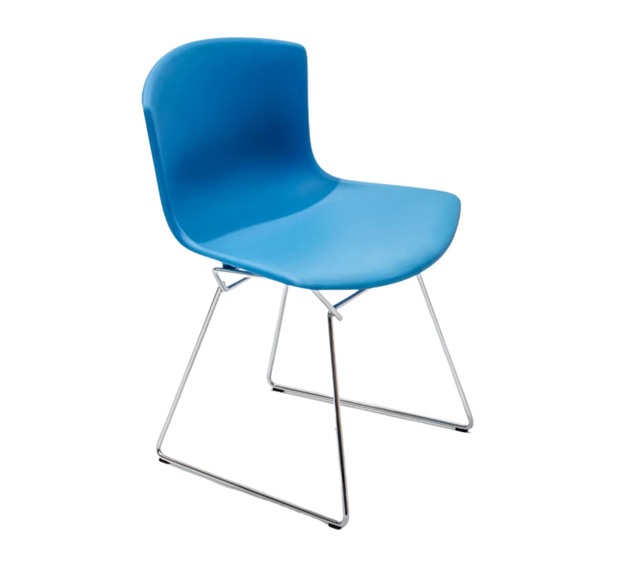 Bertoia Stuhl Chrom Blau 0