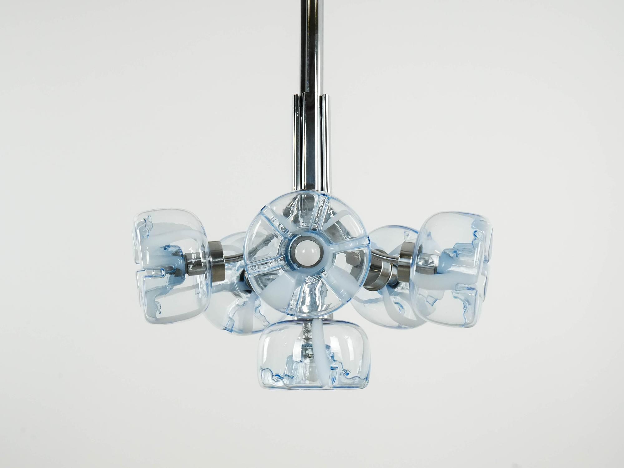 Chandelier Murano glass 1970s 2