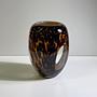 Vintage Leo Vase Murano Glass Brown 1980s 0