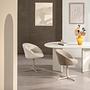 Armchair LECHER Set of 2 Cream White 2