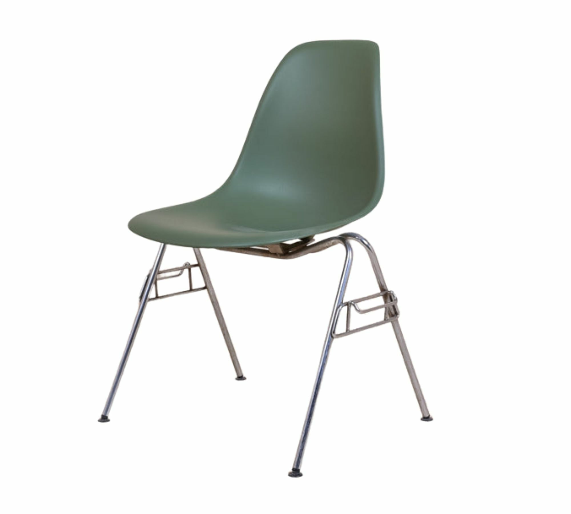 Eames DSS Plastic Side Chair Forest 0
