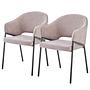 Armchair Uggasi Set of 2 Beige 0