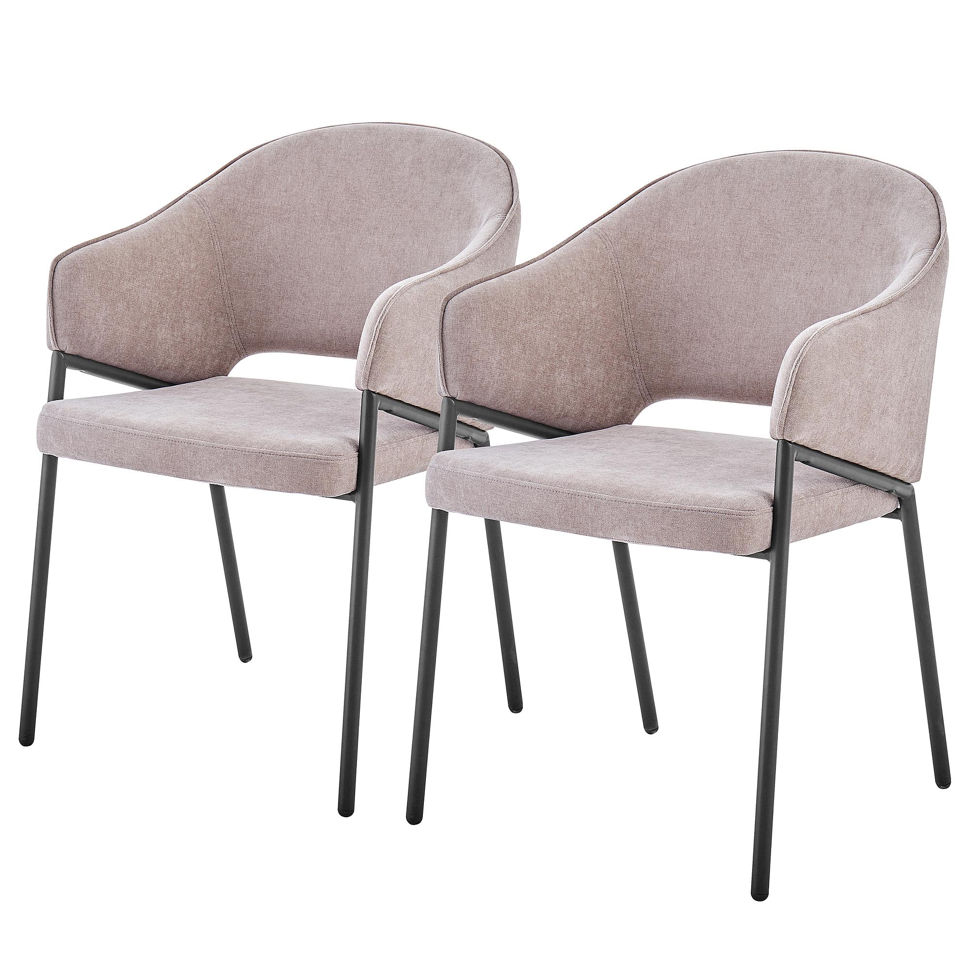 Armchair Uggasi Set of 2 Beige 0