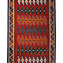 Kilim Gashgai Teppich Mehrfarbig 0