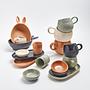 2x Earth Ball Tasse Keramik Terracotta 250 ml 2