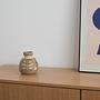 Vase Keramik Braun 0