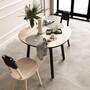 Naïve Dining Table Ash Wood Solid Black 0