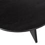 Fries Couchtisch Eichenholz Schwarz Ø 90cm 3