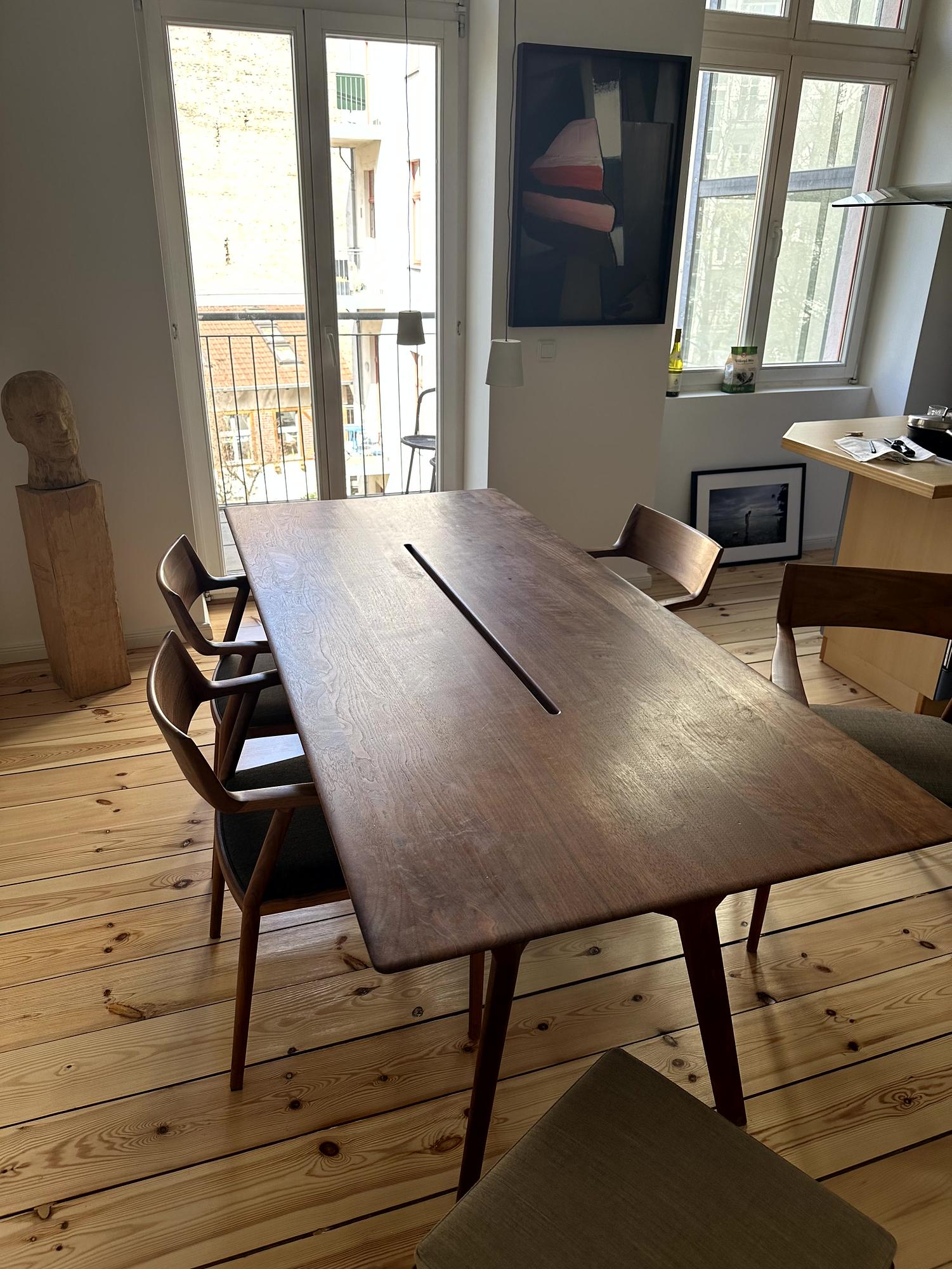 Esstisch Nussbaumholz Braun 8