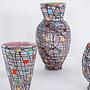 Ceramic Vase Set Multicolored 1960s 5