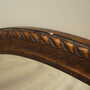 Vintage mirror wooden frame brown 1960s 4