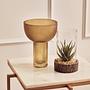 Shalimar Side Table Metal Stone Gold White 7