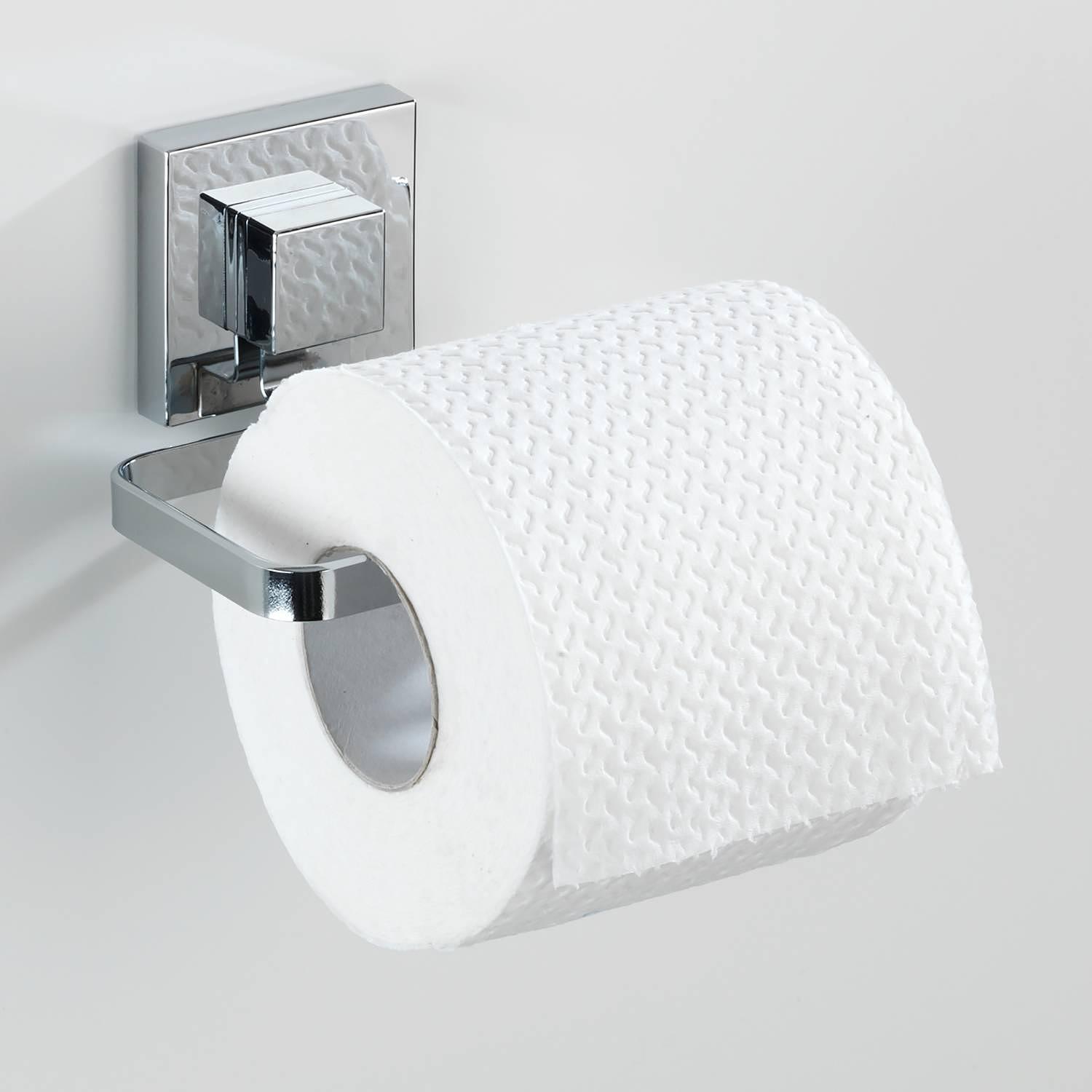 Toilettenpapierhalter Quadro Edelstahl Rostfrei ABS Chrom 2