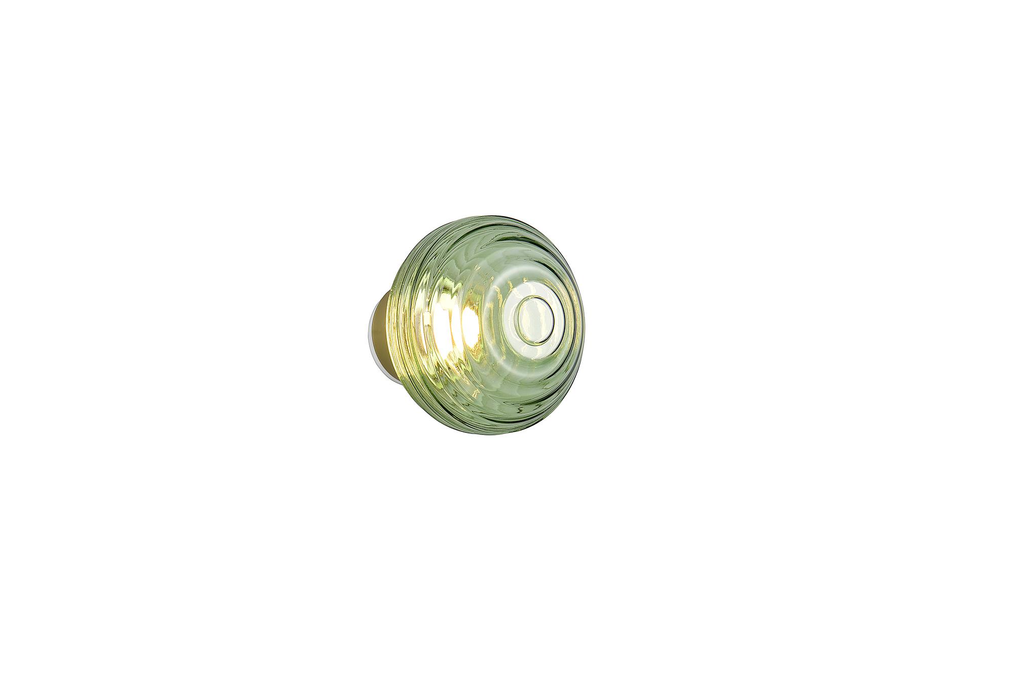 Earl LED-Wandleuchte 1-Flammig Farbglas Eisen Grün 4