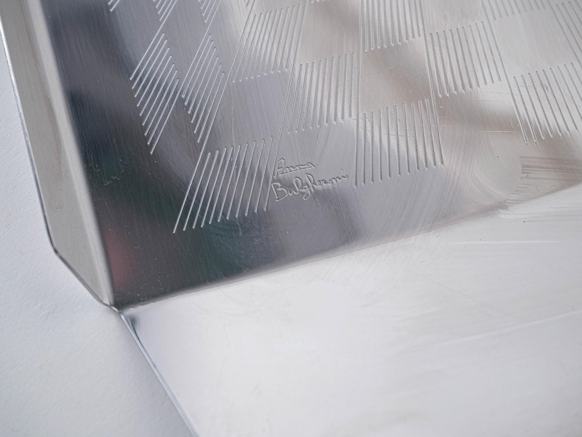 Edelstahltablett Silber 5