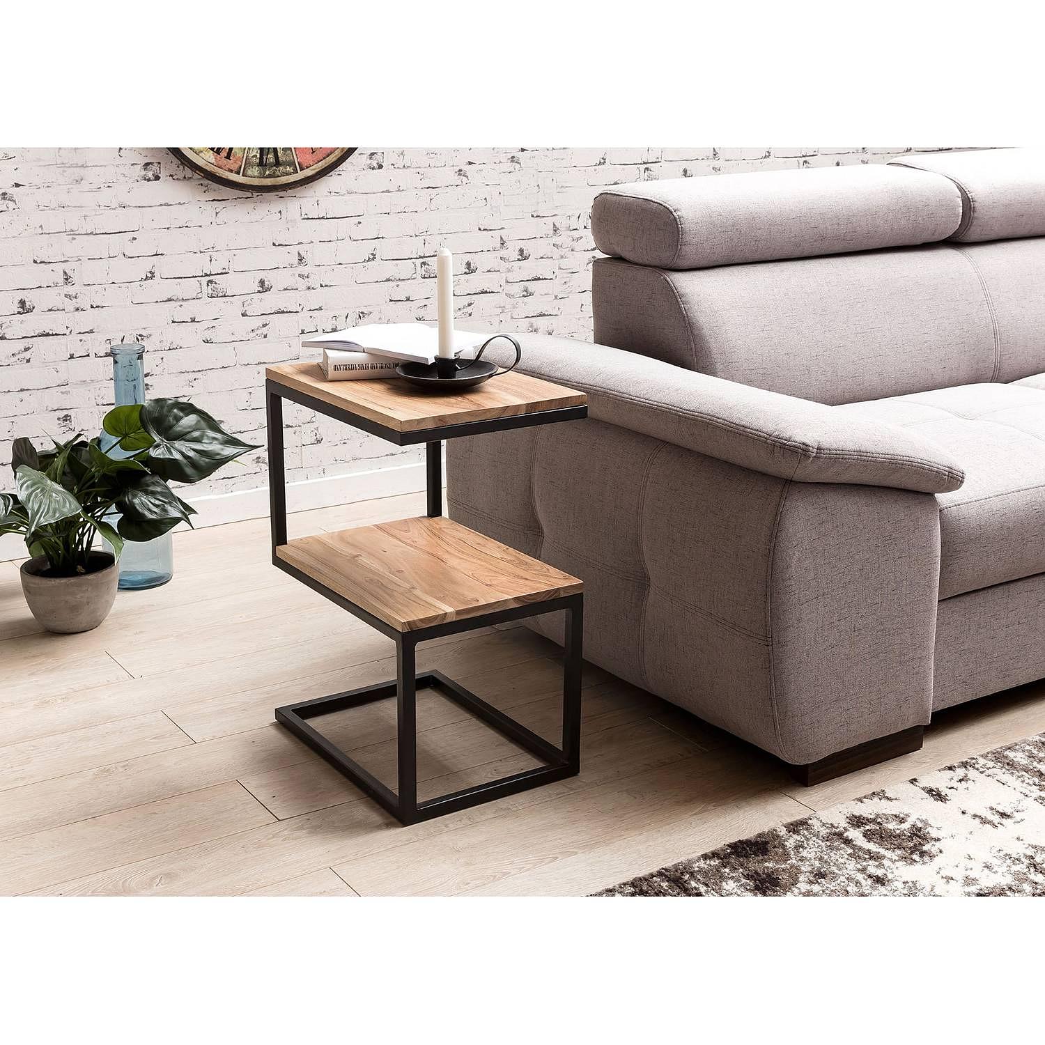 Palos III Side Table Acacia Wood Brown 4