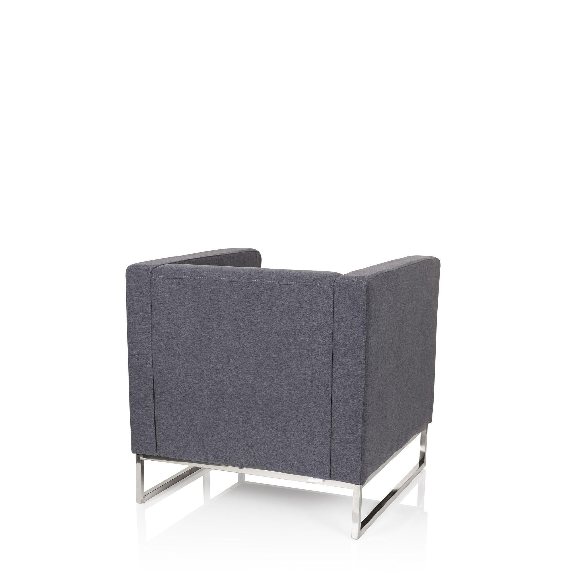 BARBADOS Sessel Stoff Grau 5
