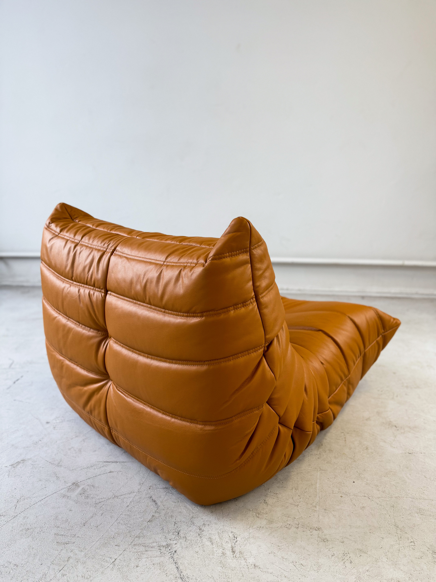 Togo Armchair High-gloss Leather Cognac Light 4