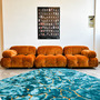 Camaleonda Sofa Chenille Stoff Orange Curry 1