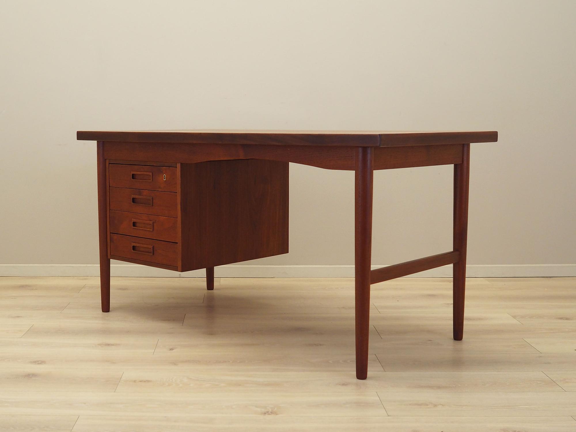 Schreibtisch Teakholz 1970er Jahre 6
