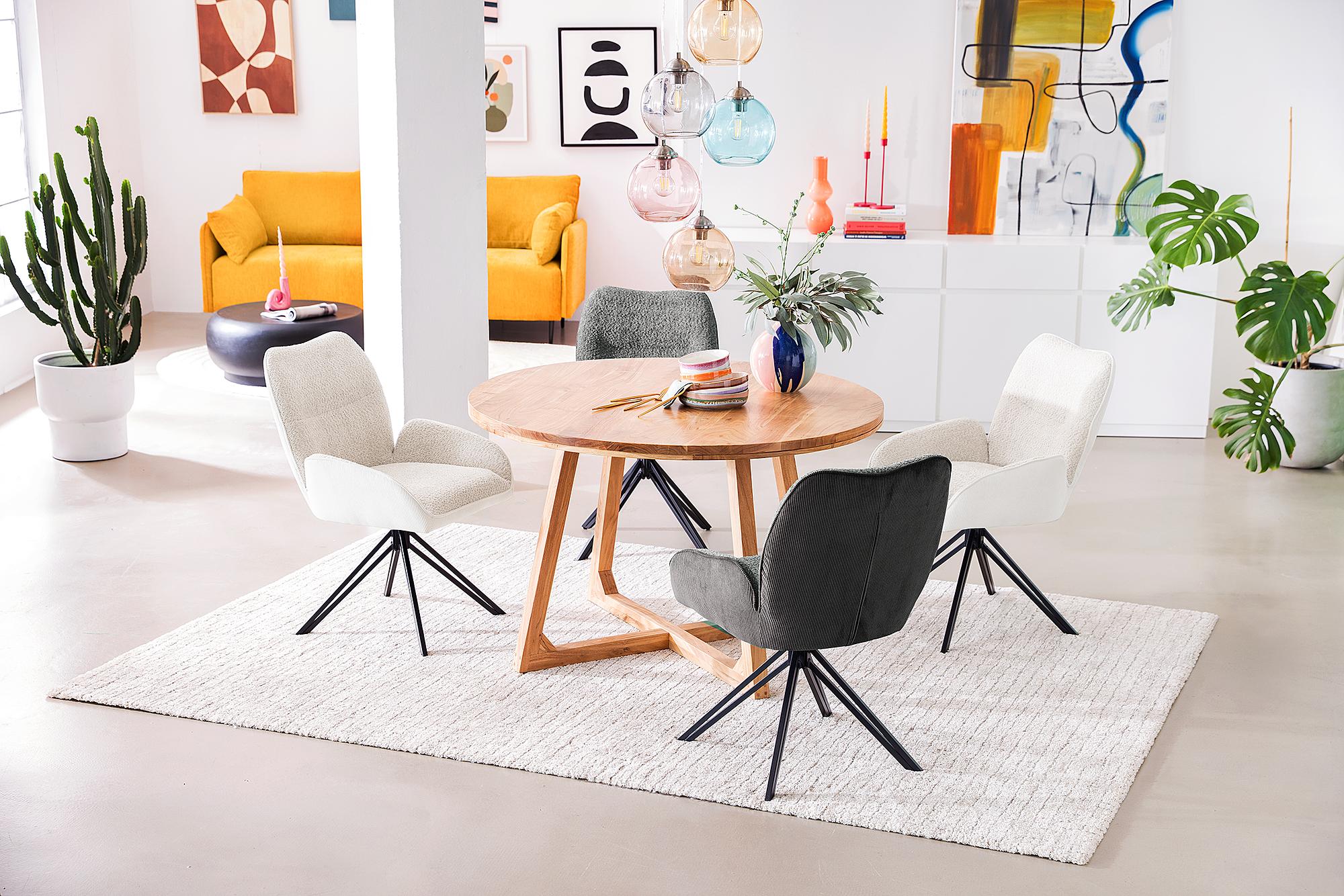 STANCELL Drehbarer Polsterstuhl 2er-Set Beige 3