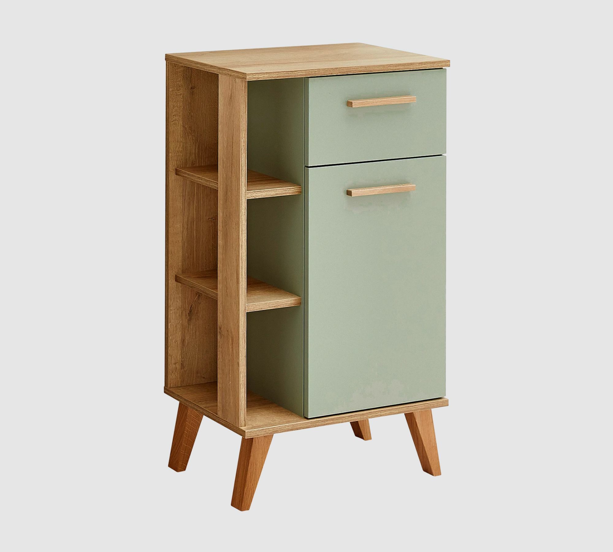 Badezimmerschrank Eichendekor Salbei 0