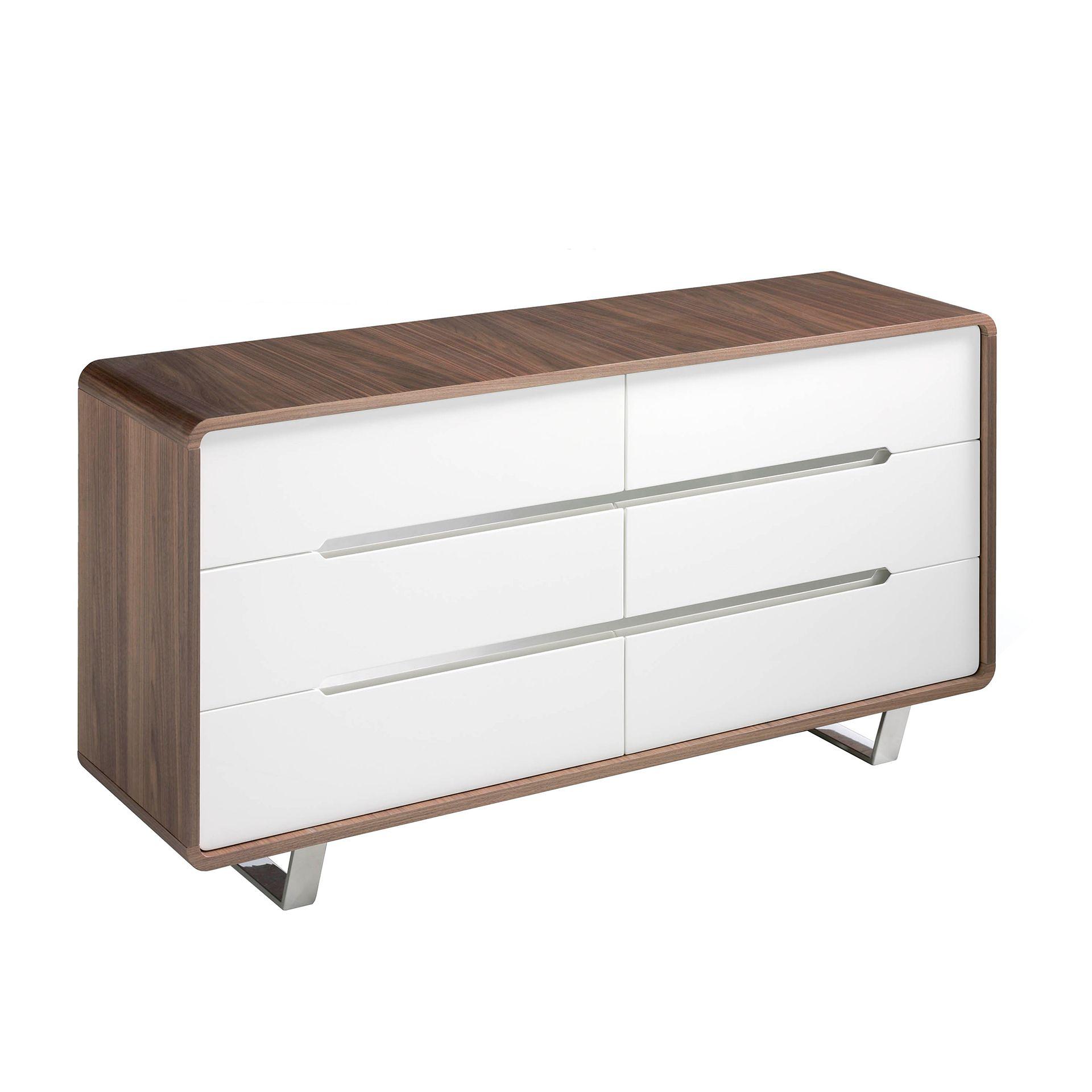 Kommode 7106 Braun Weiß 1