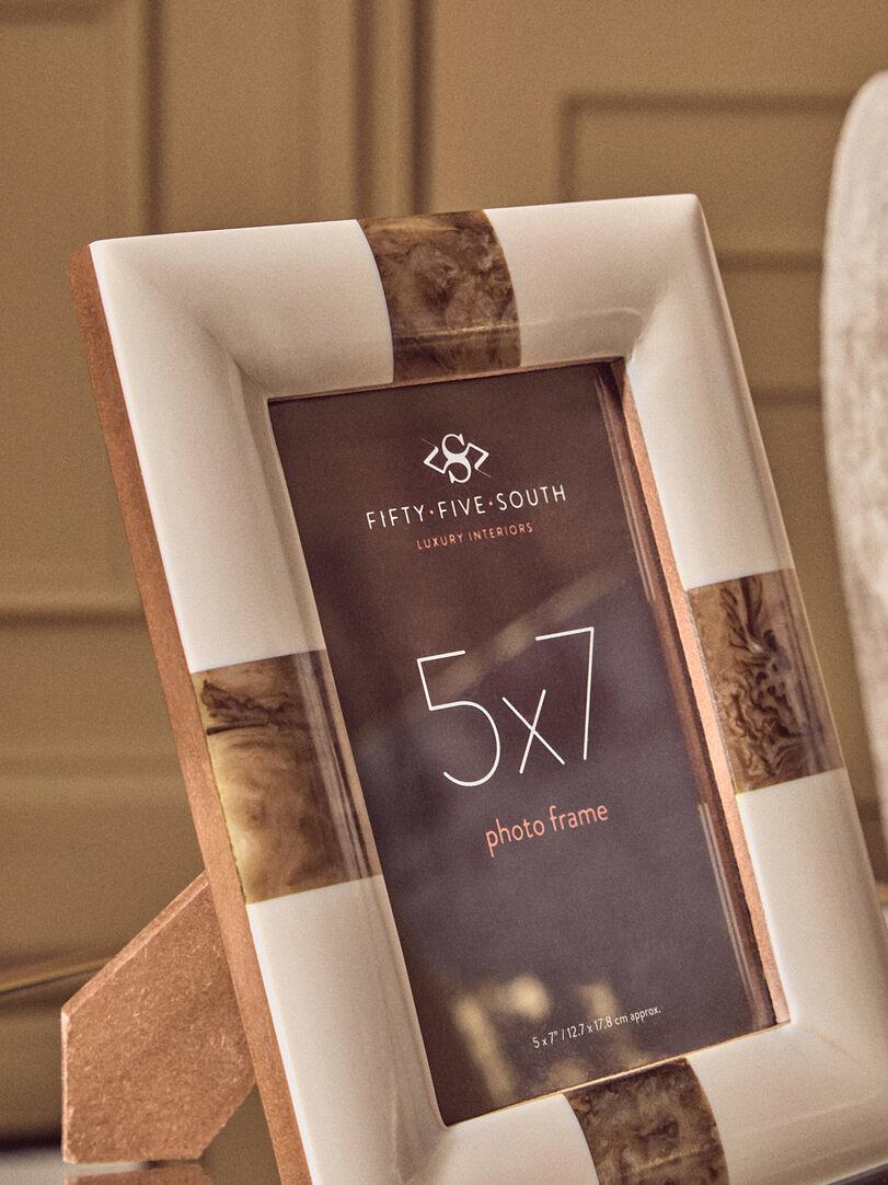 Decio 5 x 7 Inch Photo Frame Cream Brown 7