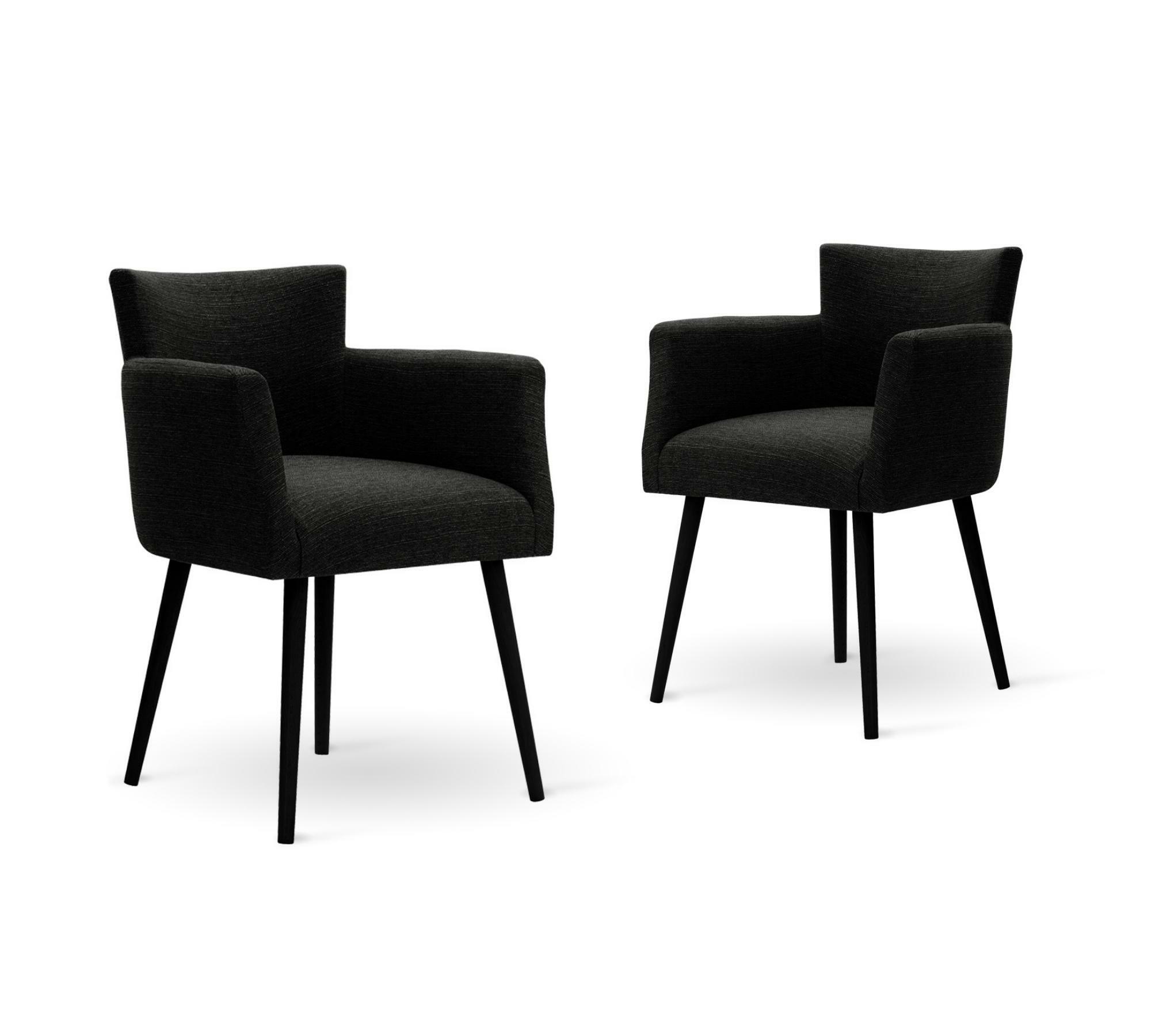 2x Armlehnstuhl Billie Schwarz 1