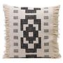 Kissenhülle Baumwolle Polyester Anthrazit 50 x 50 cm 0