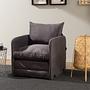 Saga Sofa bed 1-seater Grey 0
