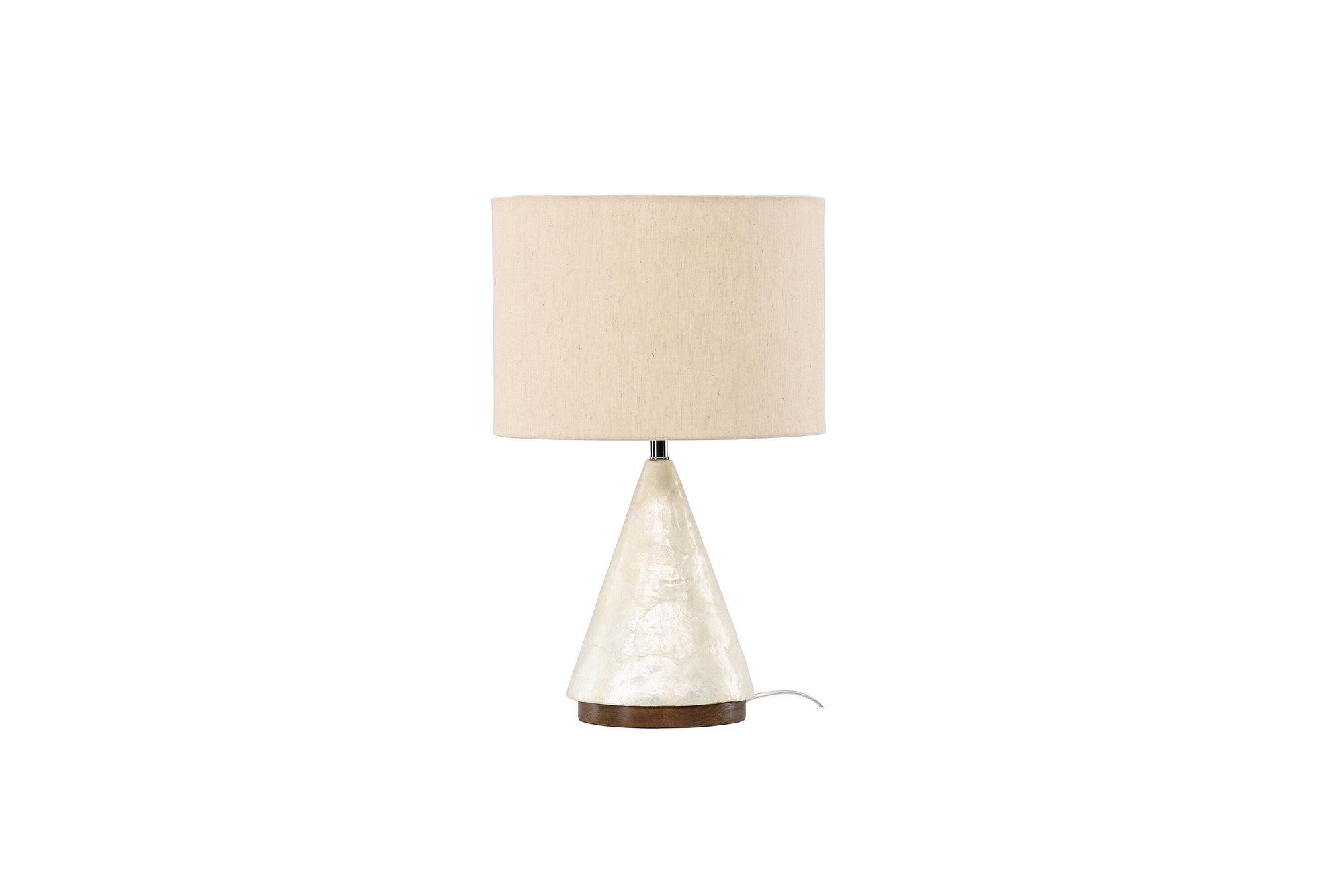 Donsö Tischlampe Capiz Natur ⌀35cm 2