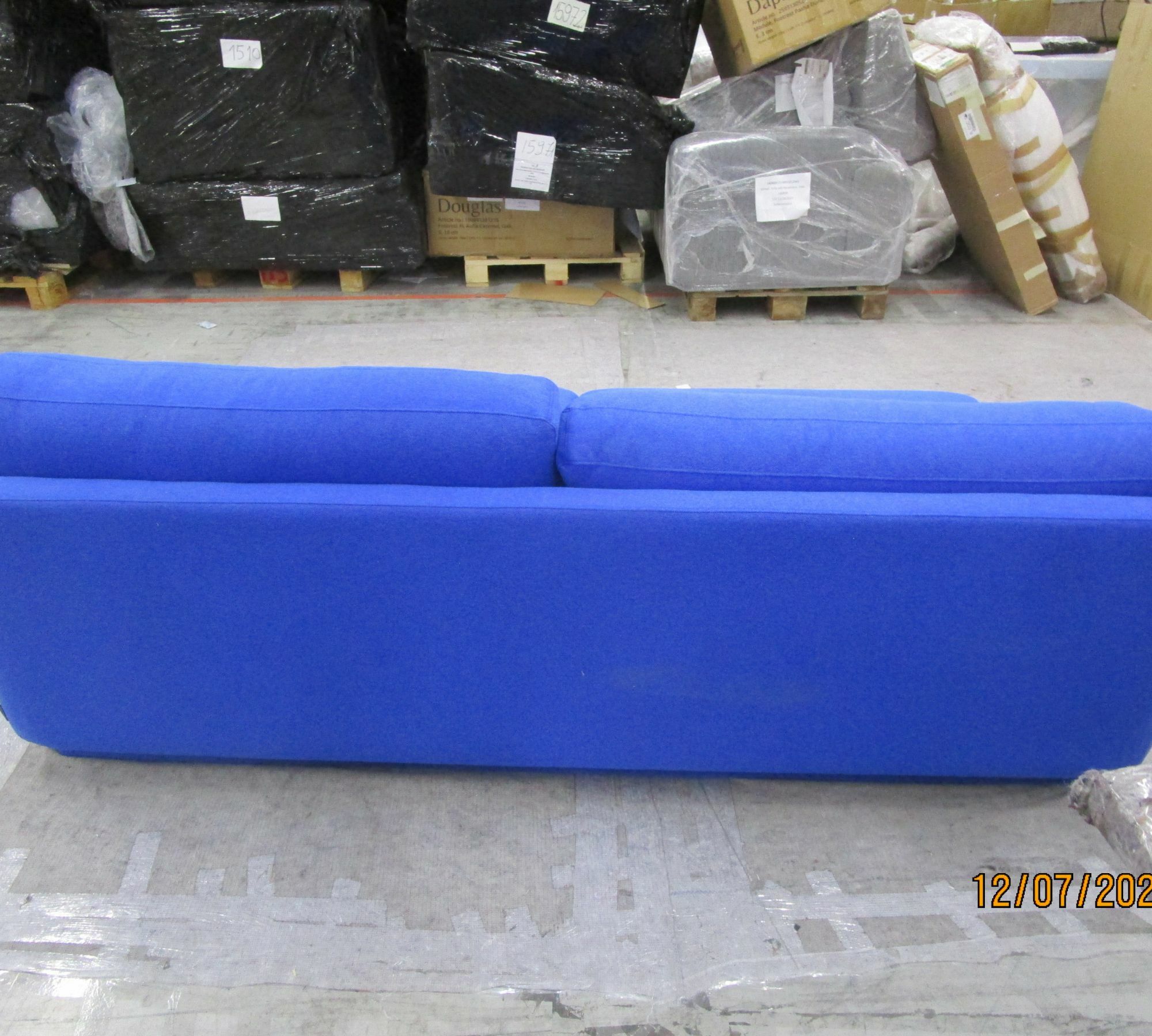 Emma Sofa 3-Sitzer Mark Cobalt Blue 6