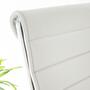 Office swivel chair Vegan leather White 4