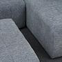 Beyza Sofa Récamiere Rechts mit Hocker Grau 6