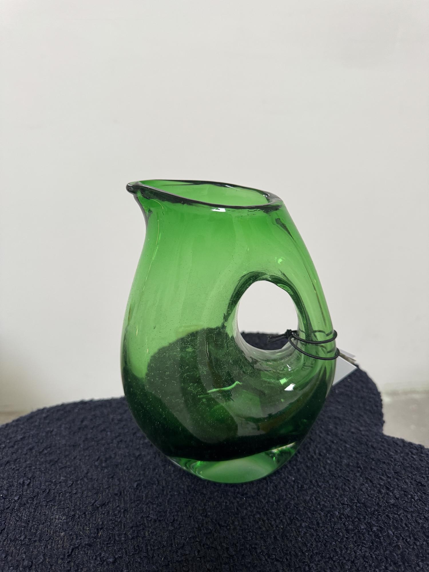 Pitcher Glass Green 1