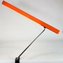 Vintage Lampe Kunststoff Metall Orange 1970er Jahre  4