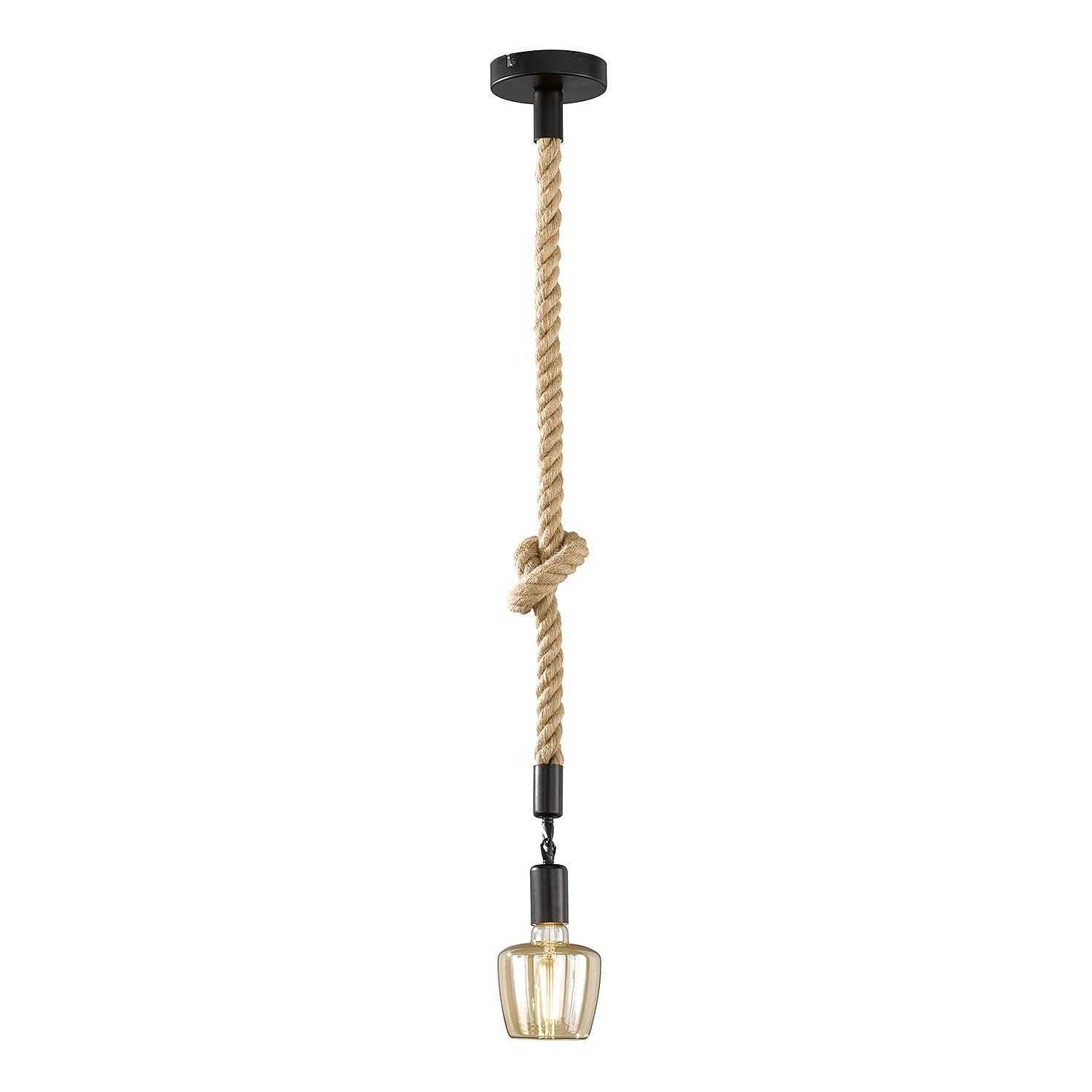 Pendelleuchte Rope II Schwarz 3