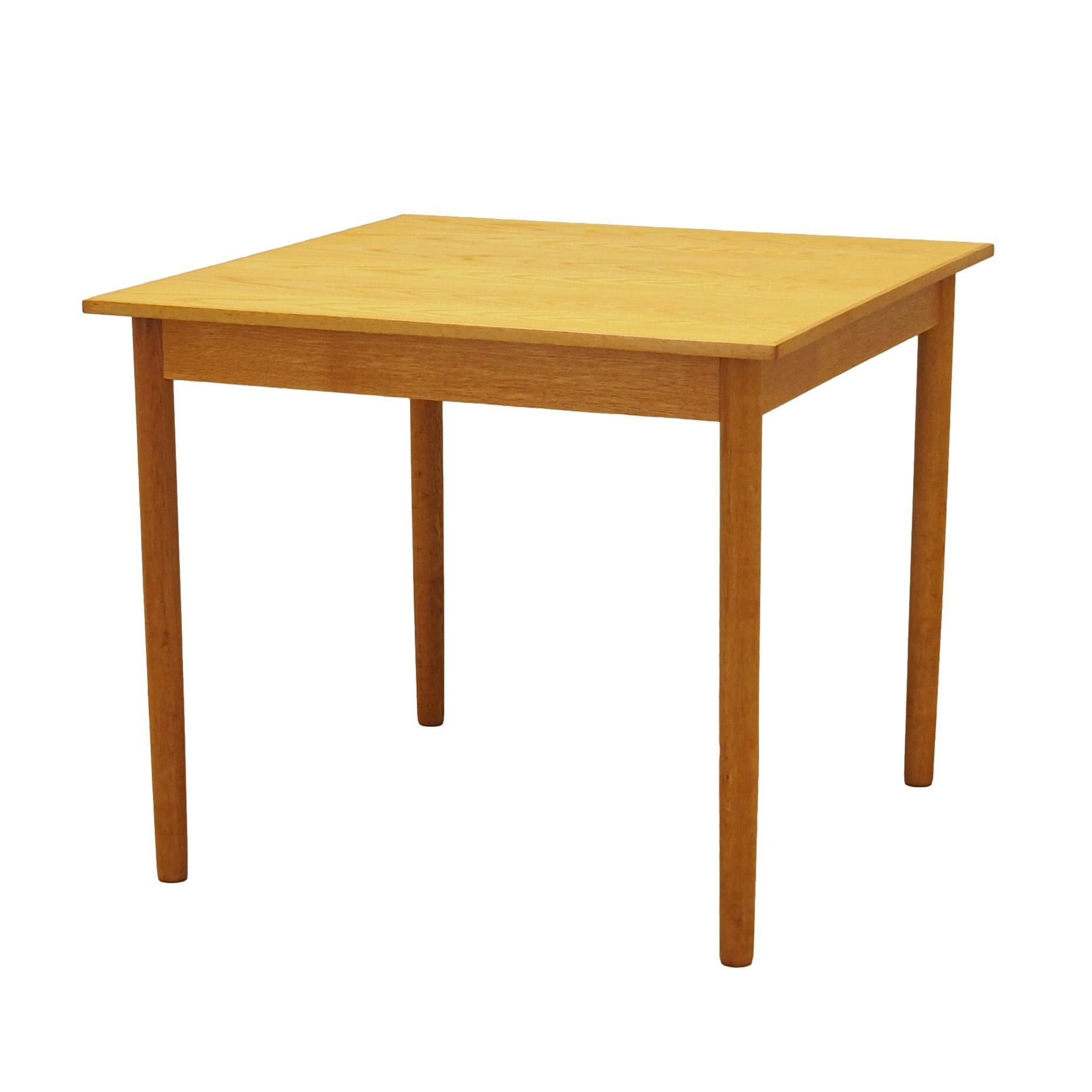 Vintage table ash wood brown 1960s 0