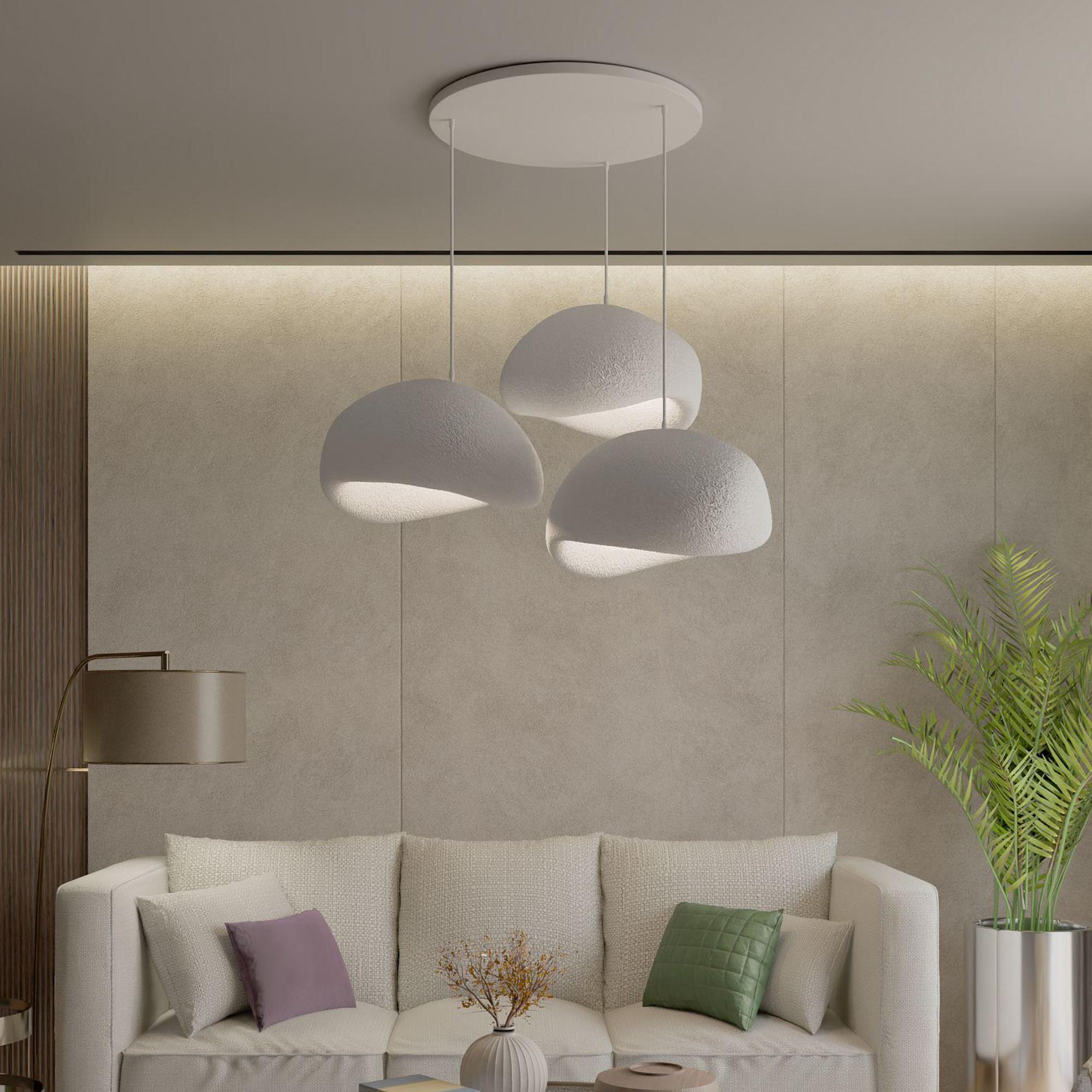 3-Flammig Wabi Sabi Haze & Hues Pendelleuchte Weiß 2