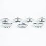 Set of steel candlesticks 1970s 2