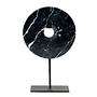 Plate on stand Marble Black 0