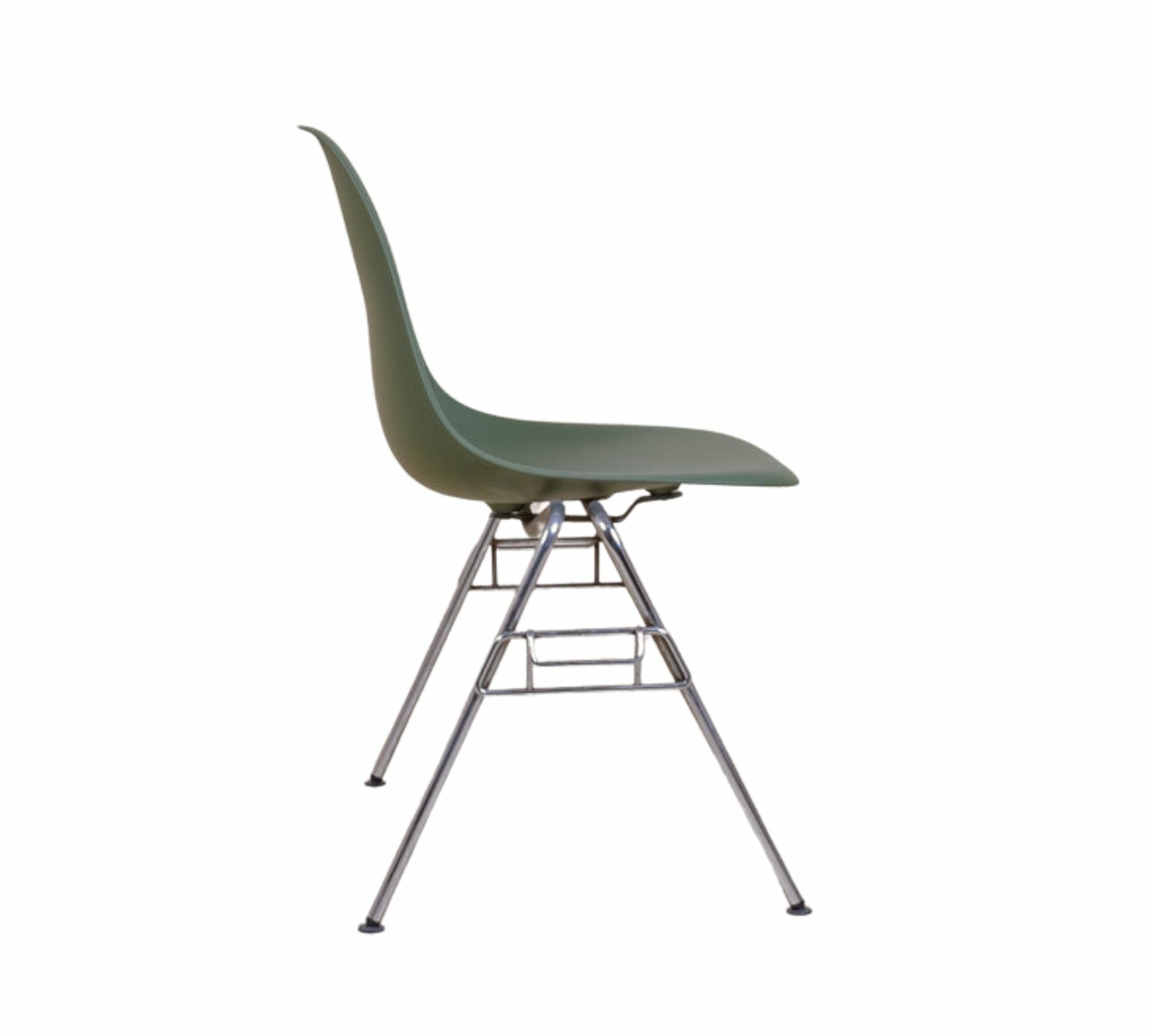 Eames DSS Plastic Side Chair Forest 1