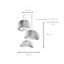 3-Flammig Wabi Sabi Kanso Beams Pendelleuchte Beton Grau 7