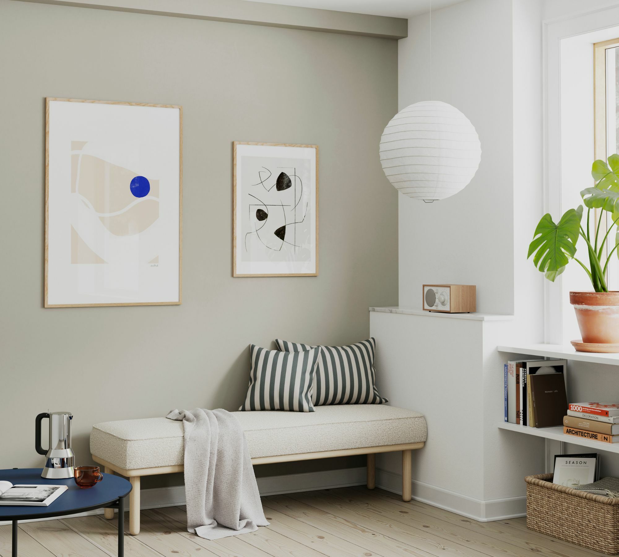Luna Kissen Straight Latte Black 40 x 60 cm 3